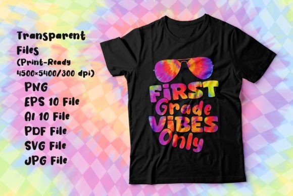 1st Grade Vibes Only Sublimation Tee