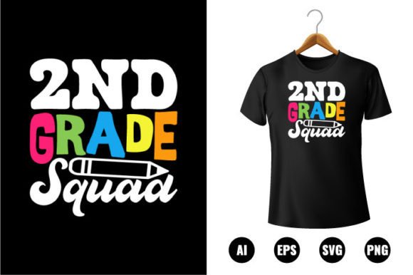 2nd Grade Squad T-shirt Design