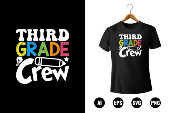 3rd Grade Crew T-shirt Design