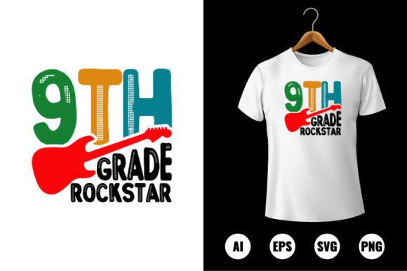9th Grade Rockstar T-shirt Design