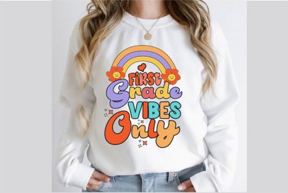 First Grade Vibes Only Retro SVG Design