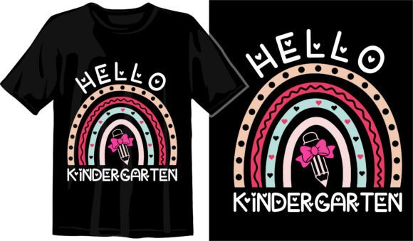 Hello Kindergarten Rainbow Design: A Versatile Digital Resource for Early Learning Branding