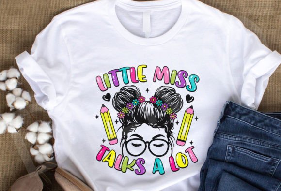 Little Miss Talks A Lot Png for Creative Projects