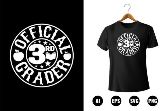 Official 3rd Grader T-shirt Design