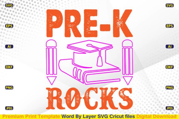 Pre-K Rocks SVG: Creative & Commercial Ready