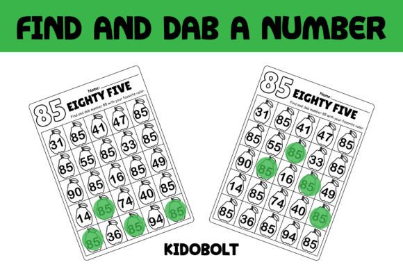 PreK Dab a Dot Number Worksheet - 85: A Versatile Tool for Early Math Learning
