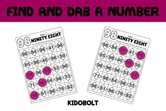 PreK Dab a Dot Number Worksheet - 98: A Versatile Tool for Early Math Learning