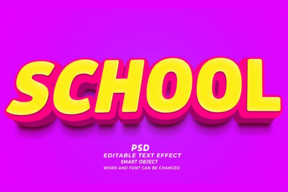 PSD 3D Back to School Sale Editable: A Versatile Text Effect for Creative Professionals