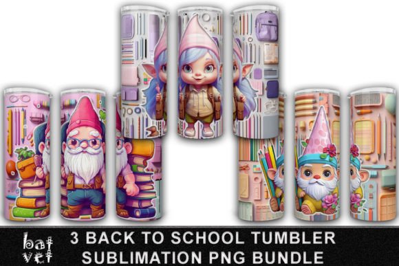 School Gnome Tumbler Bundle Sublimation
