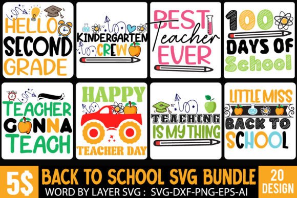 Teacher SVG Bundle: School Bundle
